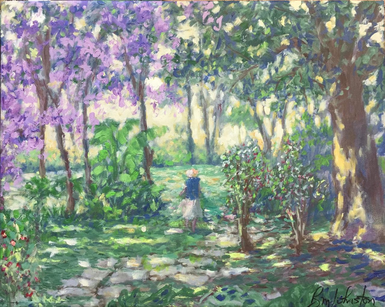 Garden Window - Brian M. Johnston - North American Impressionist Artist - 16" x 20" - oil on canvas